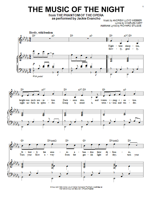 Product picture to: The Music Of The Night (from The Phantom Of The Opera)