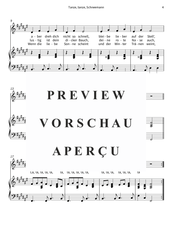 Produktgalerie: Seite 6 von 6 Tanze, tanze, Schneemann, , Gesang und Klavier