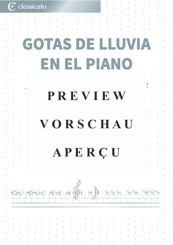 Produktgalerie: Seite 2 von 11 Gotas de lluvia en el piano - Piezas simplificadas y suaves para días grises, , Klavier Solo