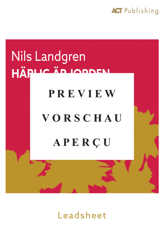 gallery: Härlig Är Jorden , Landgren, Nils, (vocals + chords)