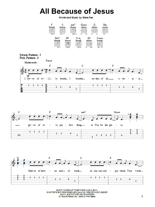 Product gallery: Page 1 of 1 All Because Of Jesus, Casting Crowns
