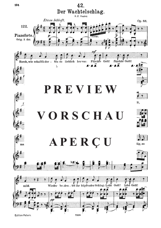 Product gallery: Page 2 of 3 Der Wachtelschlag D.742, , Medium Voice and Piano