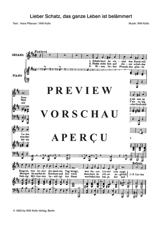 Produktgalerie: Seite 4 von 4 Lieber Schatz, das ganze Leben ist belämmert, , Klavier und Gesang