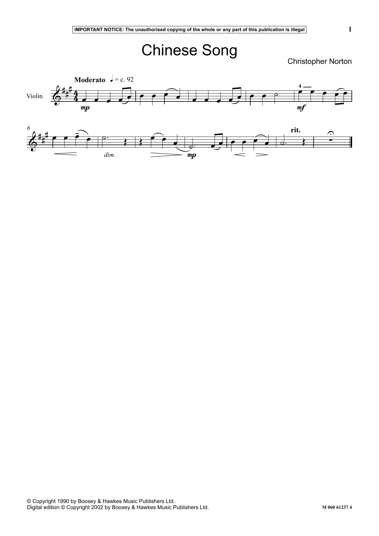 Product picture to: Chinese Song