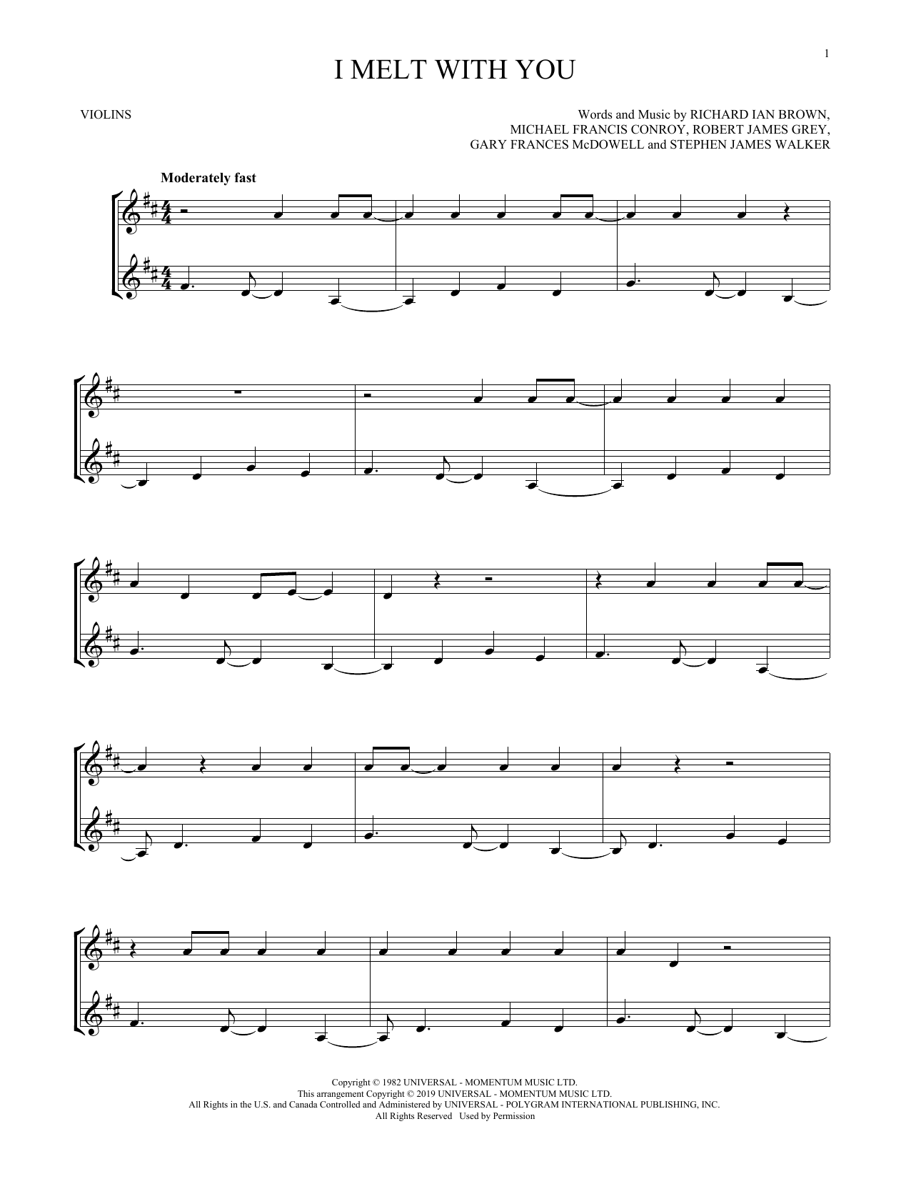Product gallery: Page 1 of 1 I Melt With You, Modern English