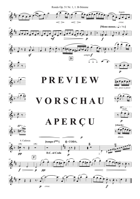 Produktgalerie: Seite 13 von 21 Rondo Opus 51 Nr. 1 , , (Quintett flexible Besetzung)