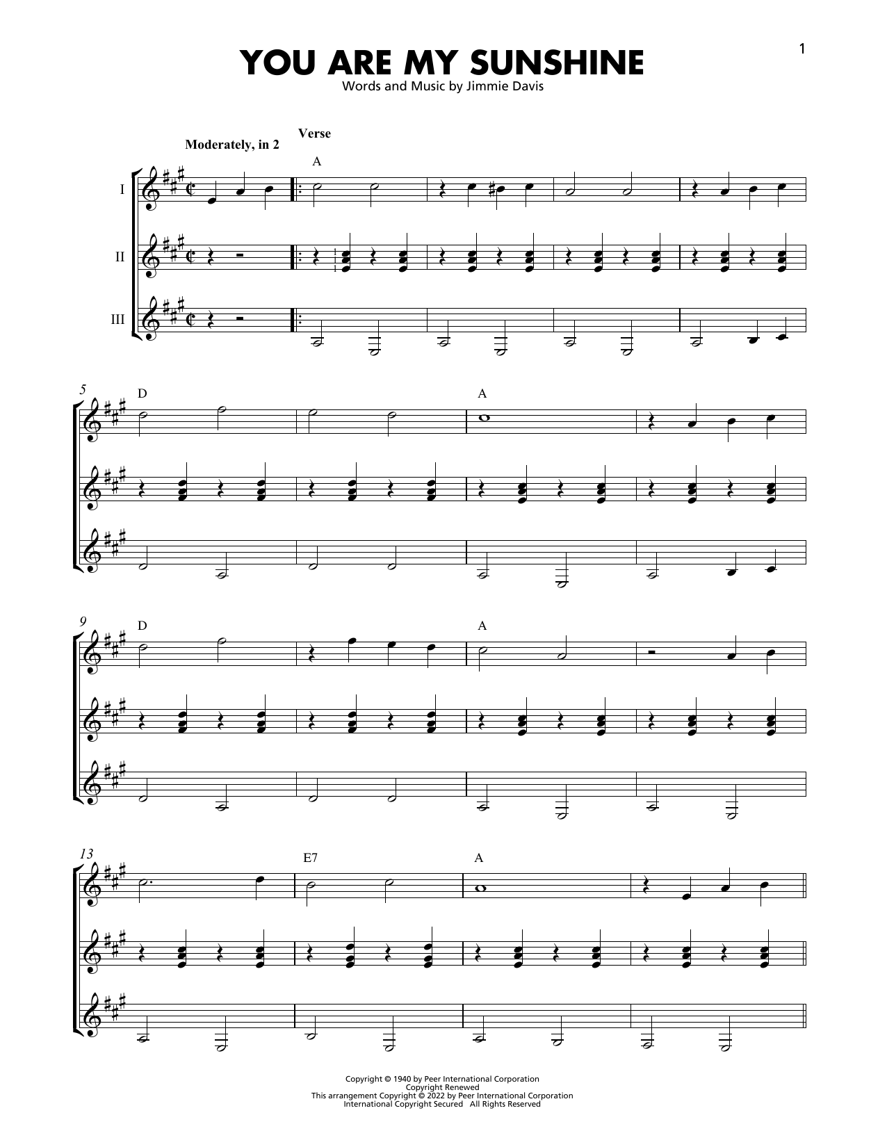Product gallery: Page 1 of 1 You Are My Sunshine, Jimmie Davis