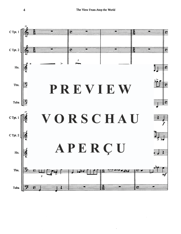 Produktgalerie: Seite 7 von 11 The View From Atop the World, , Blechbläserquintett