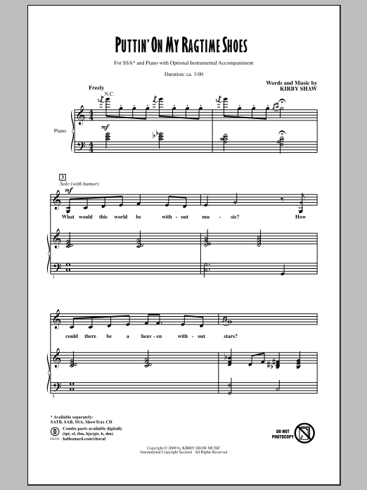 Produktgalerie: Seite 1 von 1 Puttin' On My Ragtime Shoes, Kirby Shaw, Chor