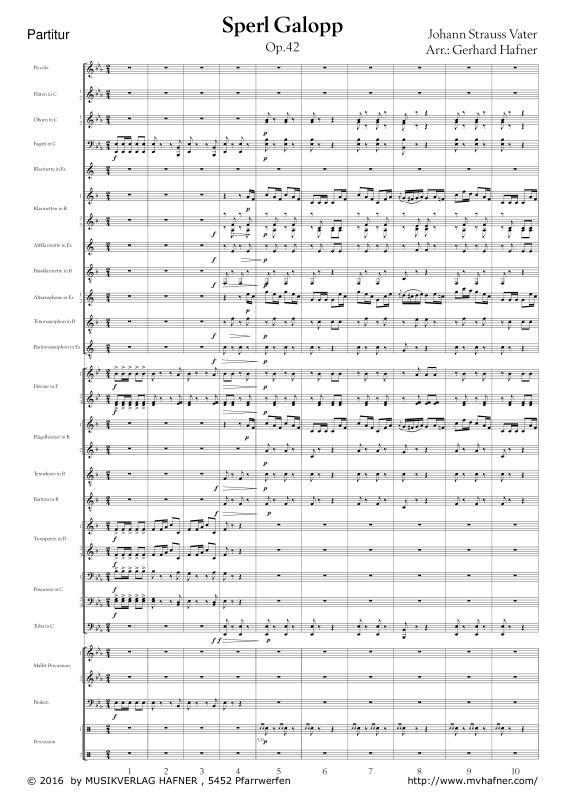 Product gallery: Page 1 of 11 Sperl Galopp, , (large wind orchestra)