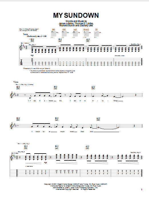 Product gallery: Page 1 of 1 My Sundown, Jimmy Eat World