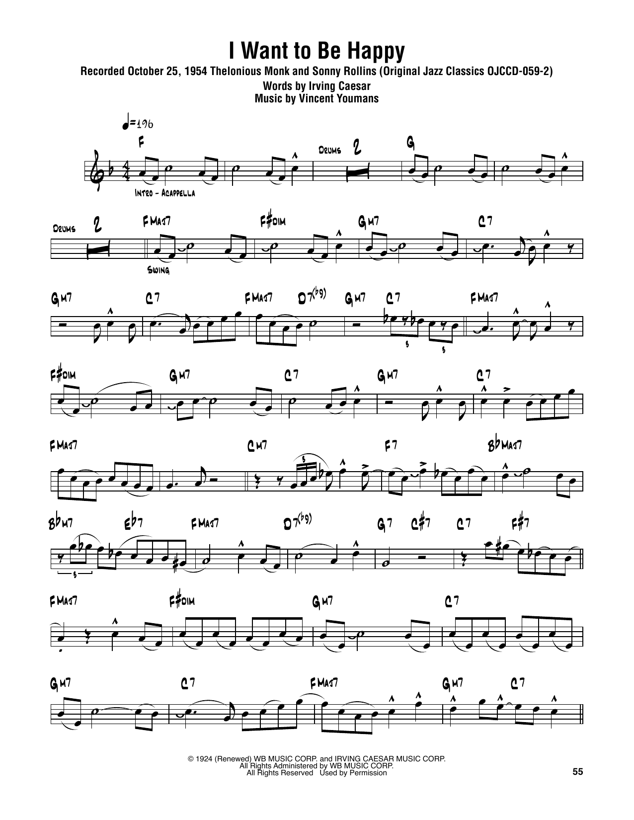 Product gallery: Page 1 of 1 I Want To Be Happy, Sonny Rollins