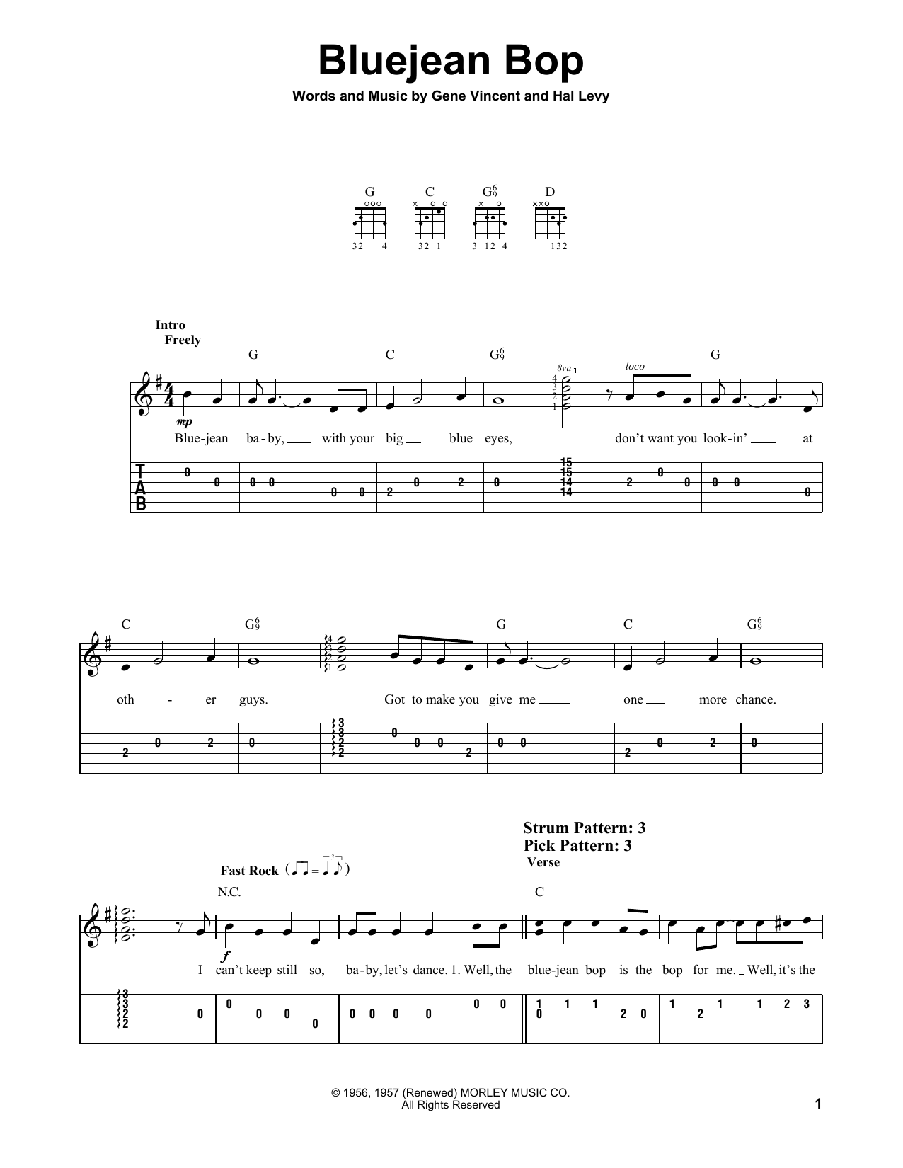 Produktgalerie: Seite 1 von 1 Bluejean Bop, Gene Vincent, Gitarre