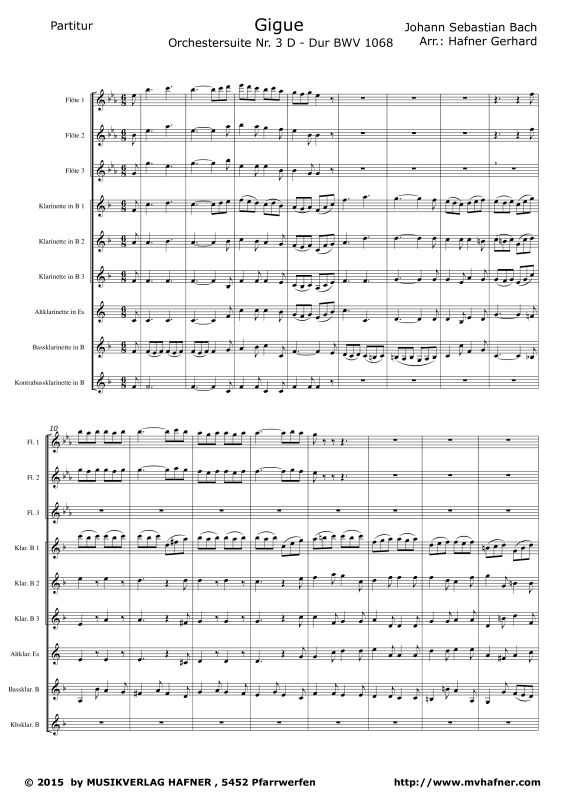 Product gallery: Page 1 of 11 Gigue, , (clarinet choir)