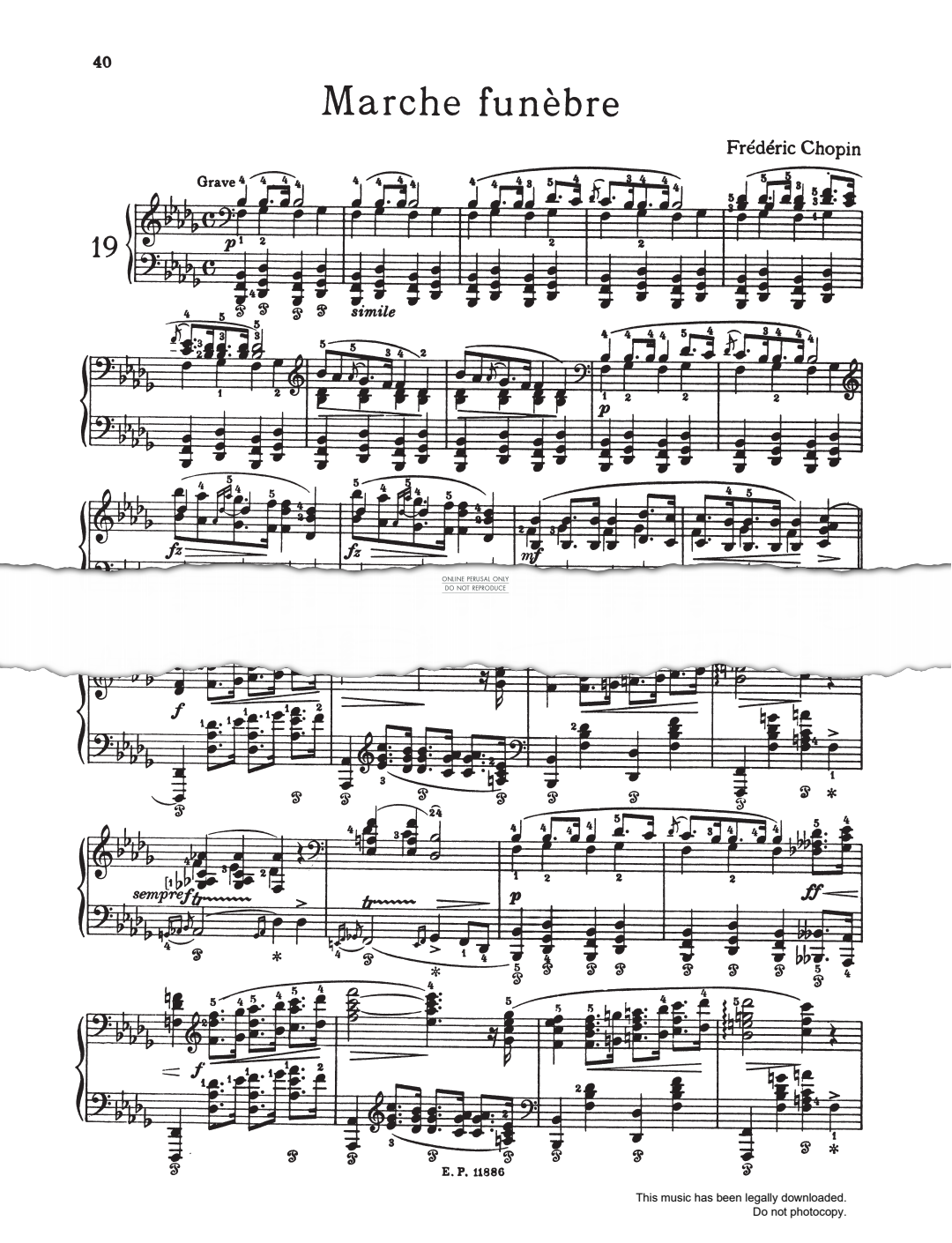 Produktbild zu: Funeral March (from Sonata In B Minor Op.35)