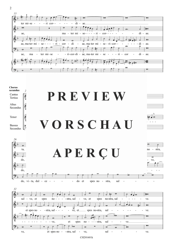 gallery: Salve Regina, , Gemischter Chor 8-stimmig und BC