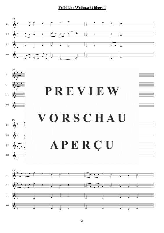 gallery: Fröhliche Weihnacht, , Klarinettenquartett