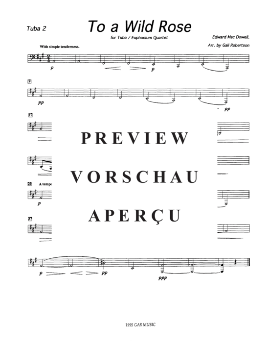 Product gallery: Page 10 of 10 To a Wild Rose , , (Tuba Quartett EETT)
