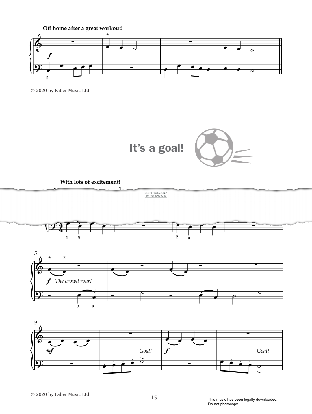 Produktgalerie: Seite 1 von 1 It's A Goal! (from 'Improve Your Sight-Reading! A Piece a Week Piano Initial'), Paul Harris, Klavier