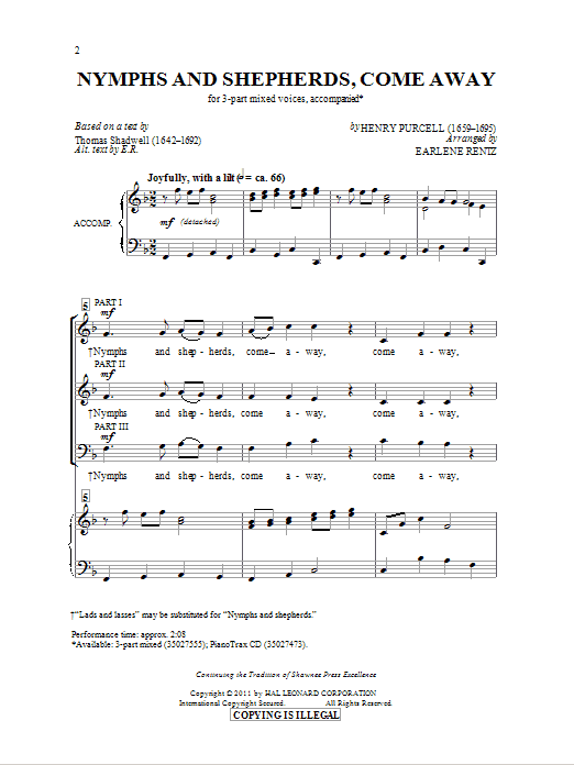 Produktbild zu: Nymphs And Shepherds, Come Away
