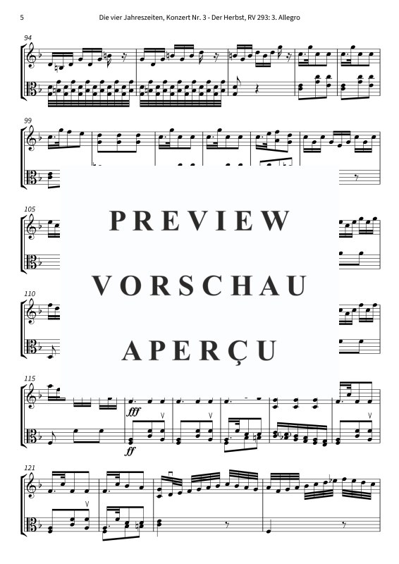 gallery: Die vier Jahreszeiten, Konzert Nr. 3 - Der Herbst - 3. Allegro, The Twiolins, (Duett Violine + Viola)