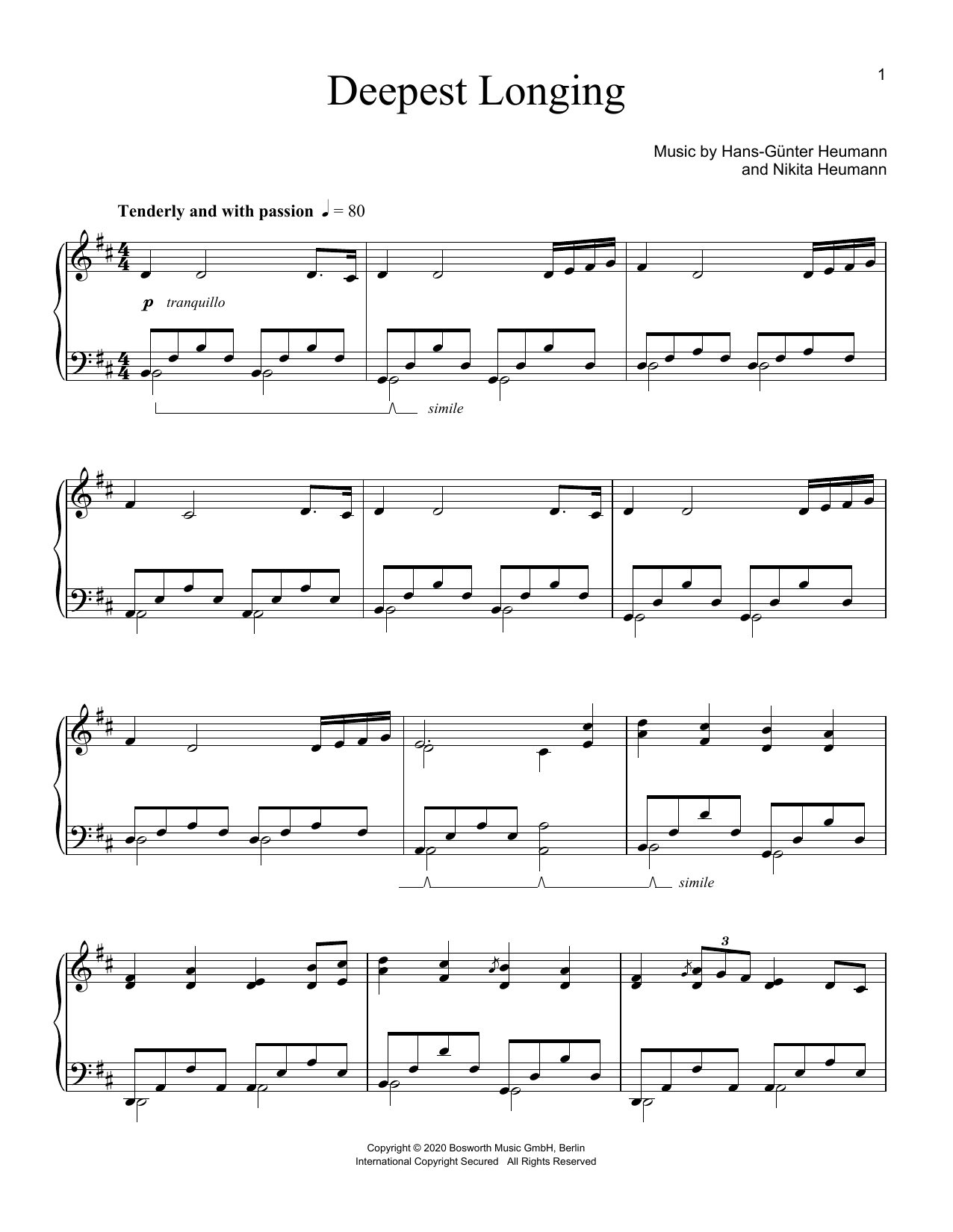 Produktbild zu: Deepest Longing