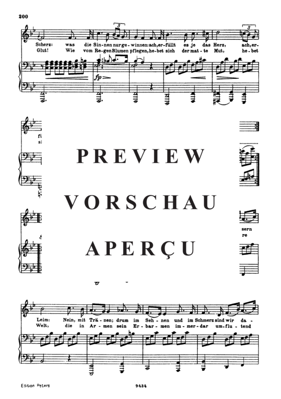 gallery: Lob der Tränen D.711 , , (Gesang tief + Klavier)