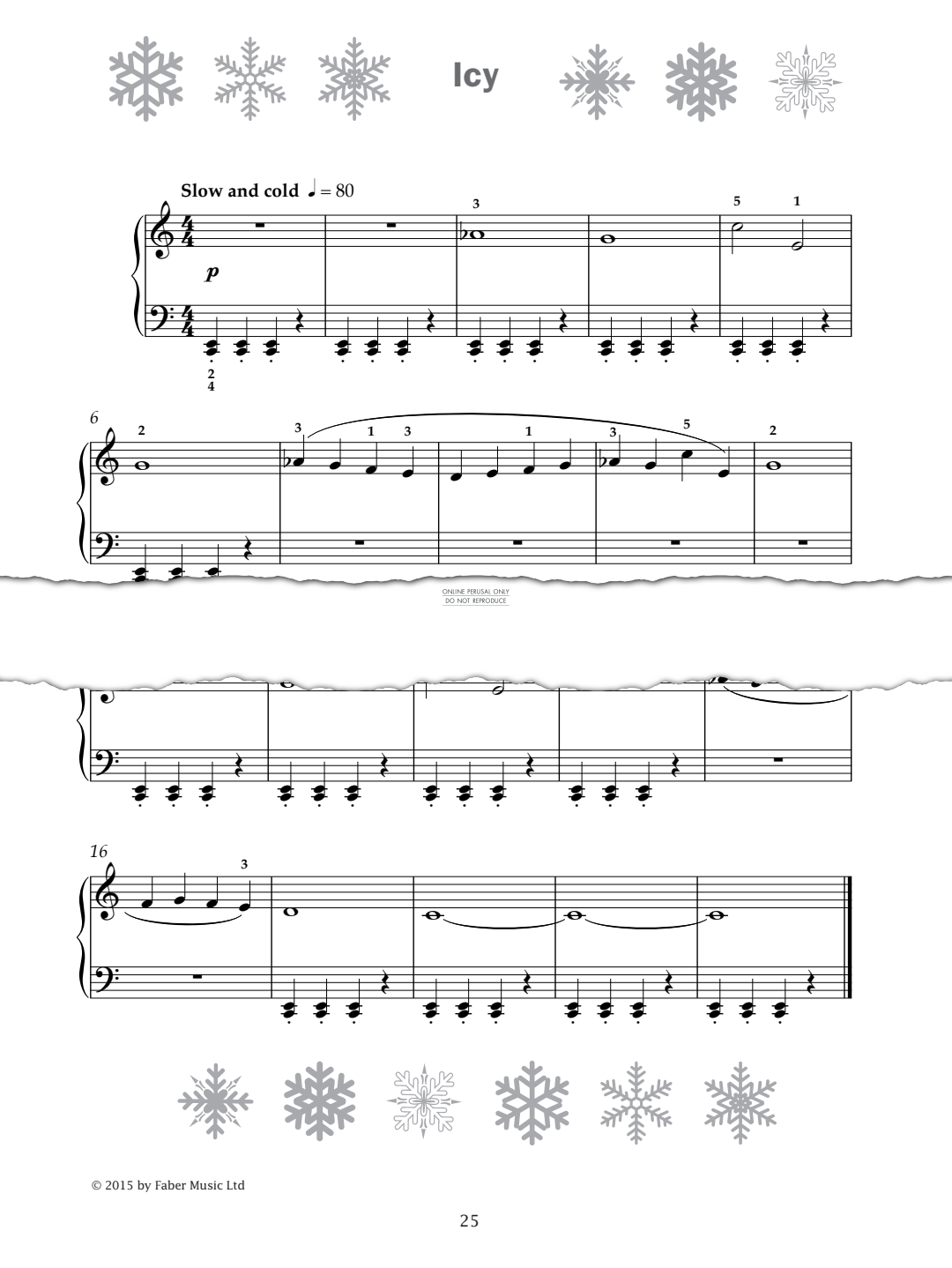 Produktgalerie: Seite 1 von 1 Icy (from 'Improve Your Sight-Reading! A Piece a Week Piano Grade 1'), Paul Harris, Klavier