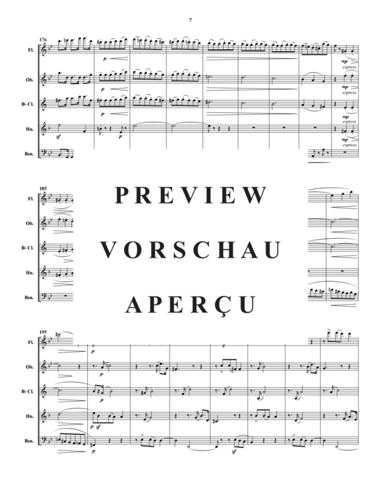 Produktgalerie: Seite 8 von 21 Quintette Pour Instruments a Vent , , (Holzbläser-Quintett)