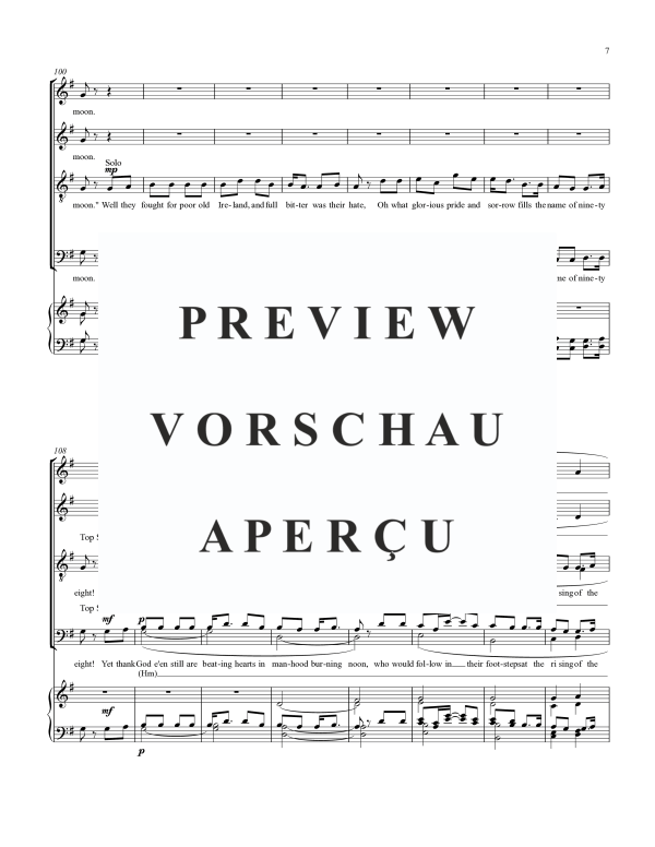 Produktgalerie: Seite 9 von 11 The Rising of the Moon, , Gemischter Chor