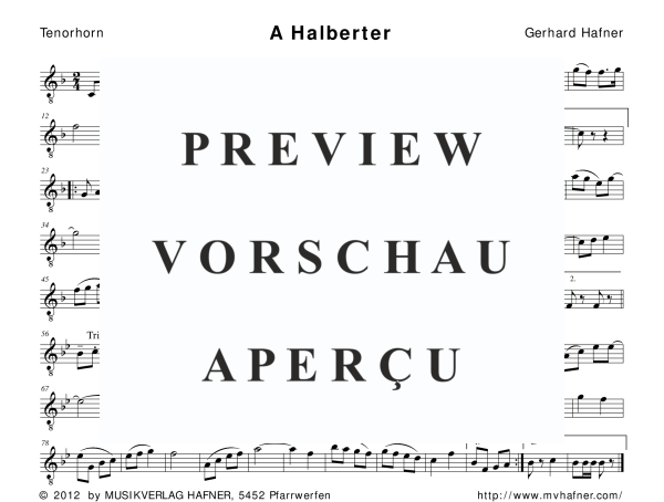 Product gallery: Page 10 of 11 A Halberter, , (woodwind and brass)