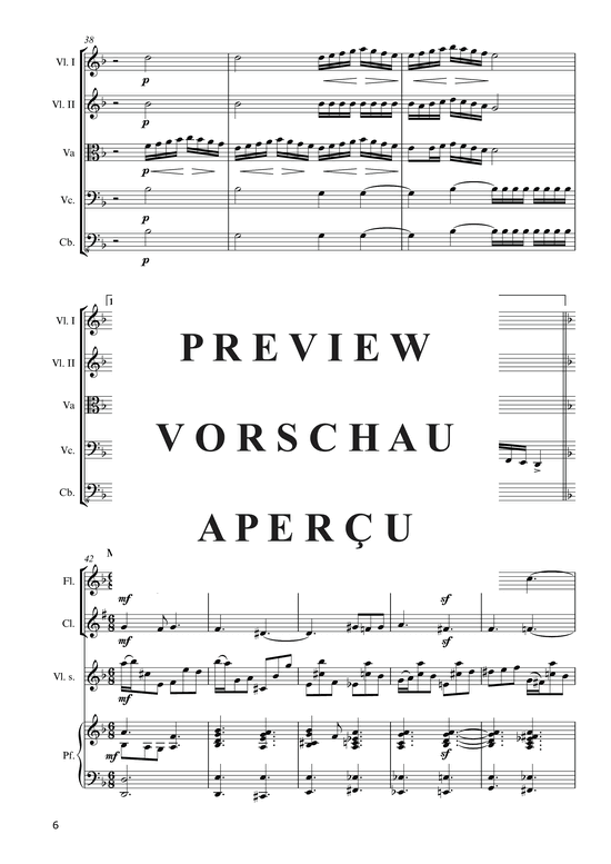 Product gallery: Page 8 of 21 Hommage à la Pologne (2015) , ,  (ensemble for violin solo, piano, flute, clarinet + string quintet)
