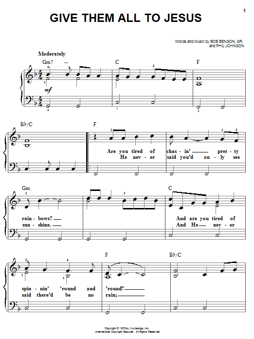Produktbild zu: Give Them All To Jesus