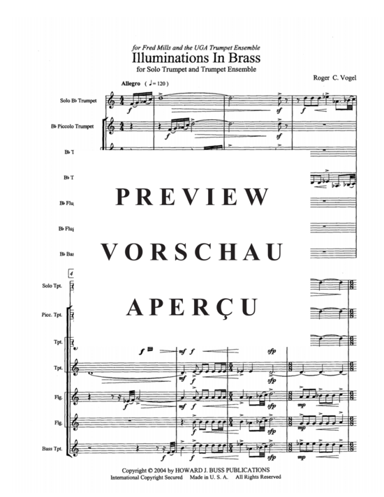 Product gallery: Page 5 of 21 Illuminations in Brass , , (trumpet in Bb solo and 6-part trumpet ensemble)