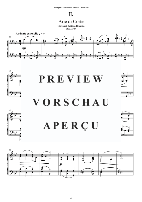 Produktgalerie: Seite 5 von 11 Suite No. 3 - Antiche Arie e Danze, , Klavier Solo