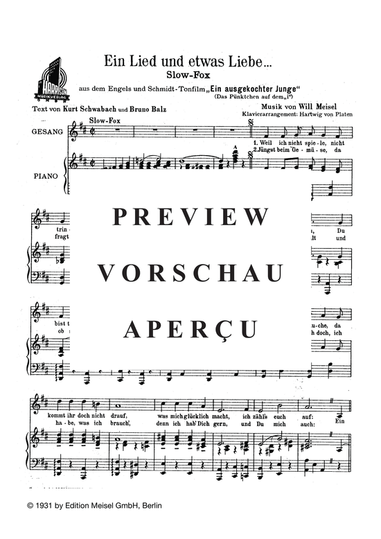 Produktgalerie: Seite 3 von 3 Ein Lied und etwas Liebe, , Klavier und Gesang