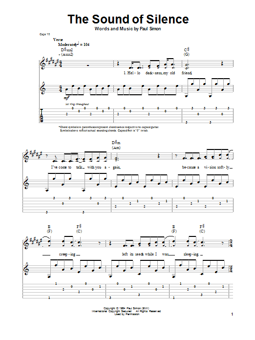 Product gallery: Page 1 of 1 The Sound Of Silence, Simon & Garfunkel