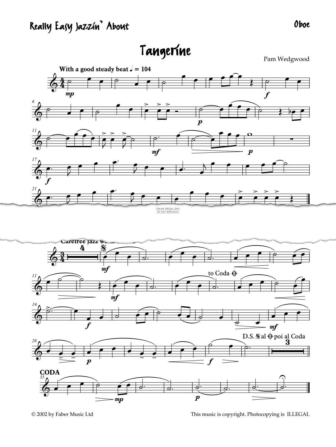 Produktgalerie: Seite 1 von 1 Dragonfly (from 'Easy Jazzin' About), Pam Wedgwood, Klavier, Oboe