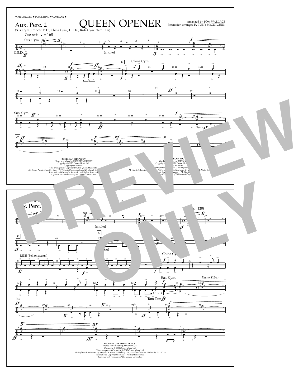 Produktbild zu: Queen Opener - Aux. Perc. 2