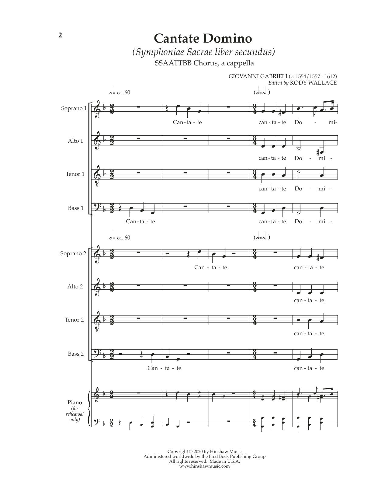 Product picture to: Cantate Domino