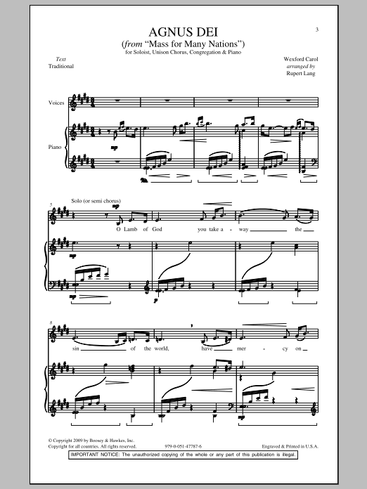 Produktbild zu: Agnus Dei