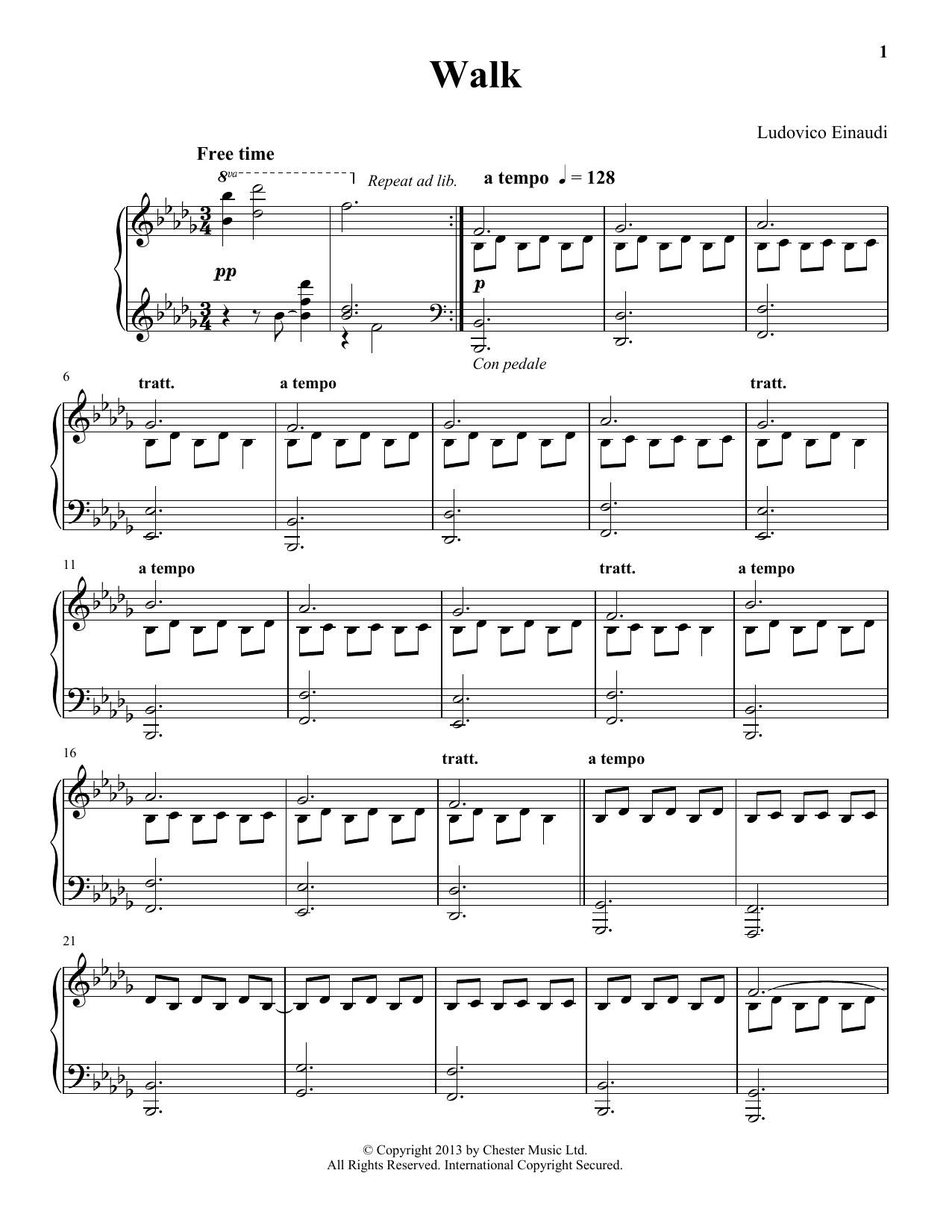 Product picture to:  Walk - Ludovico Einaudi