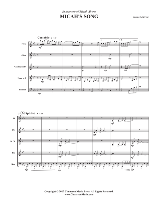 Produktbild zu: Micha´s Song Jeanie Murrow