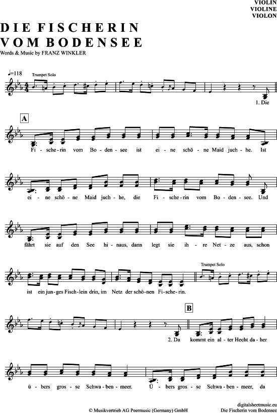 Product gallery: Page 1 of 4 Die Fischerin Vom Bodensee , Helwig, Margot und Maria, (violin)
