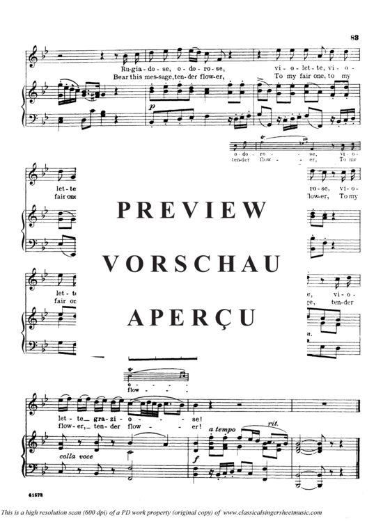 gallery: Le violette , Parisotti, Alessandro, (Gesang hoch + Klavier)