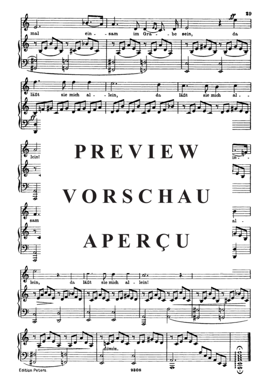 Product gallery: Page 4 of 4 Gesänge des Harfners D.478-1, , High Voice and Piano