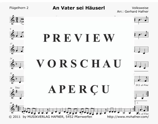 gallery: An Vater sei Häuserl, , (woodwind and brass)