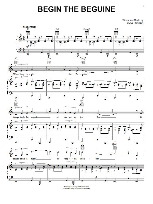 Product gallery: Page 1 of 1 Begin The Beguine, Cole Porter