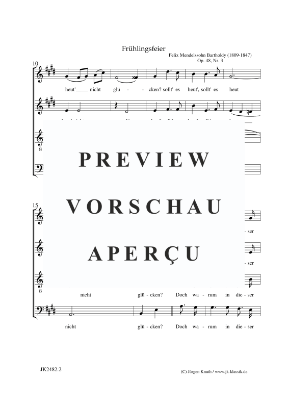 gallery: Frühlingsfeier op.48 Nr.3, , Gemischter Chor