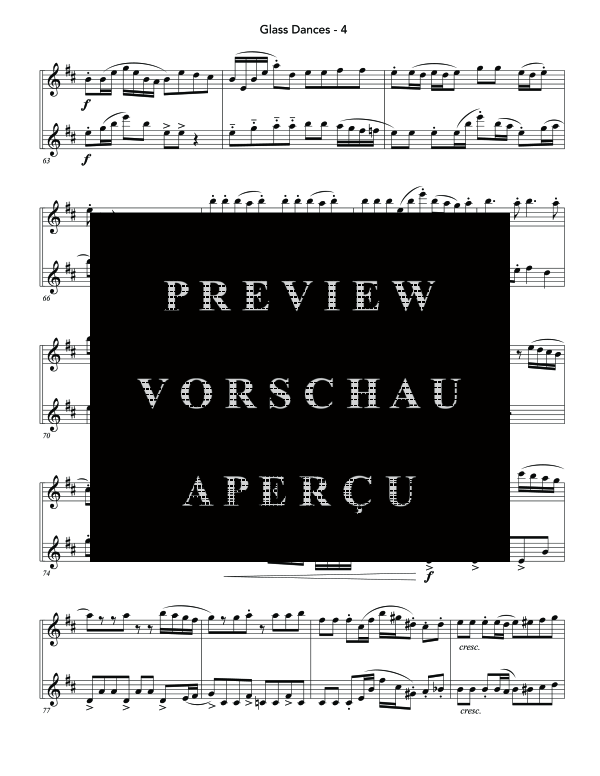 Product gallery: Page 8 of 11 Glass Dances, , (Clarinet duet)